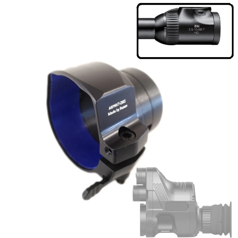 [AT-50-3-015] Rusan Q-R PARD NV007 Adapter für Zielfernrohr Swarovski Z6i gen. 2