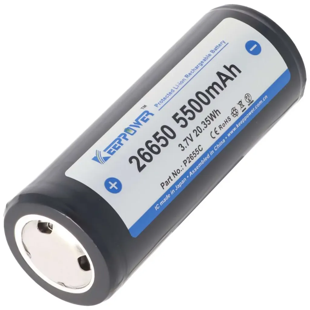 [300-100-004] KeepPower Li-26650 Akku 5500mAh