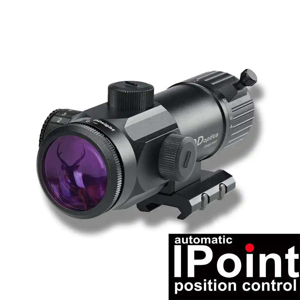 DDoptics | Red Dot Visier | DDsight MAG 1–4x22 | Jagdlich (automatischer Leuchtpunkt iFiber)